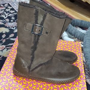 Heather brown Boho buckle